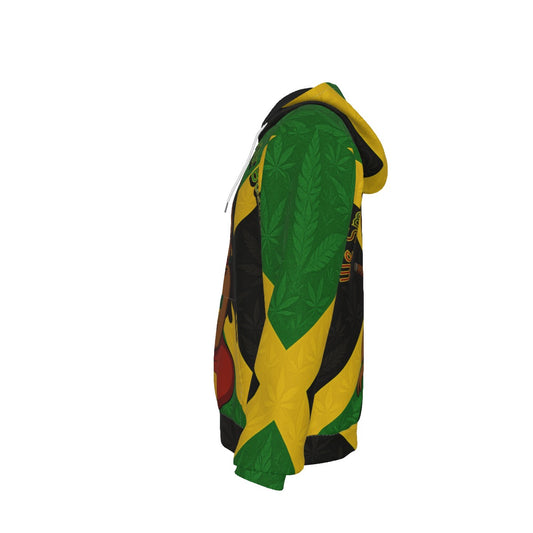 Jamaica Smoke & Mind Our Business Women's Heavy Fleece Zip Up Hoodie